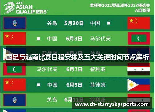 国足与越南比赛日程安排及五大关键时间节点解析